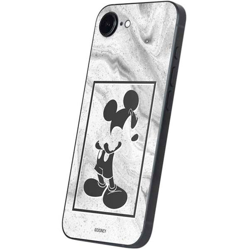 Disney Mickey Mouse Shape on Marble iPhone 16e Skin
